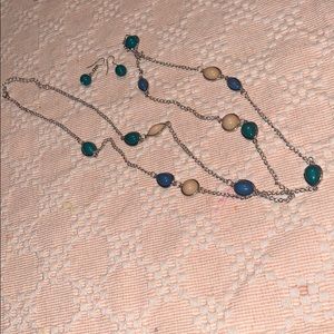 2 set of necklaces with earrings